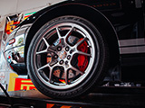 Front Wheel on Black Ford GT