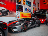 Grey Ford GT with Red Stripe