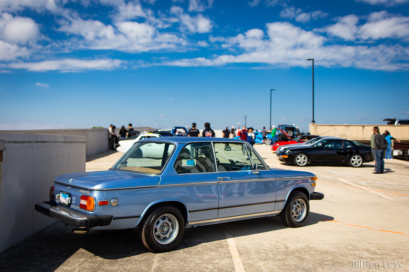 Light Blue BMW 2002 tii at Car Meet in Chicago