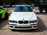 Apline White BMW M5 at Lincoln Common