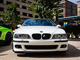 Front of White E39 M5 in Lincoln Park