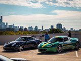 Black Cayman and Green Evora in Chicago