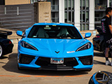Smurf C8, Blue Corvette in Chicago