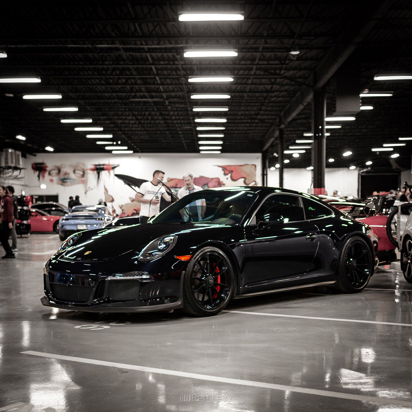 Black Porsche 911 GT3 at Lowend Garage Chicago's Takeover