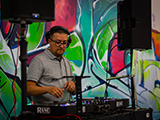 DJ at Car Party at Alpha Garage Chicago
