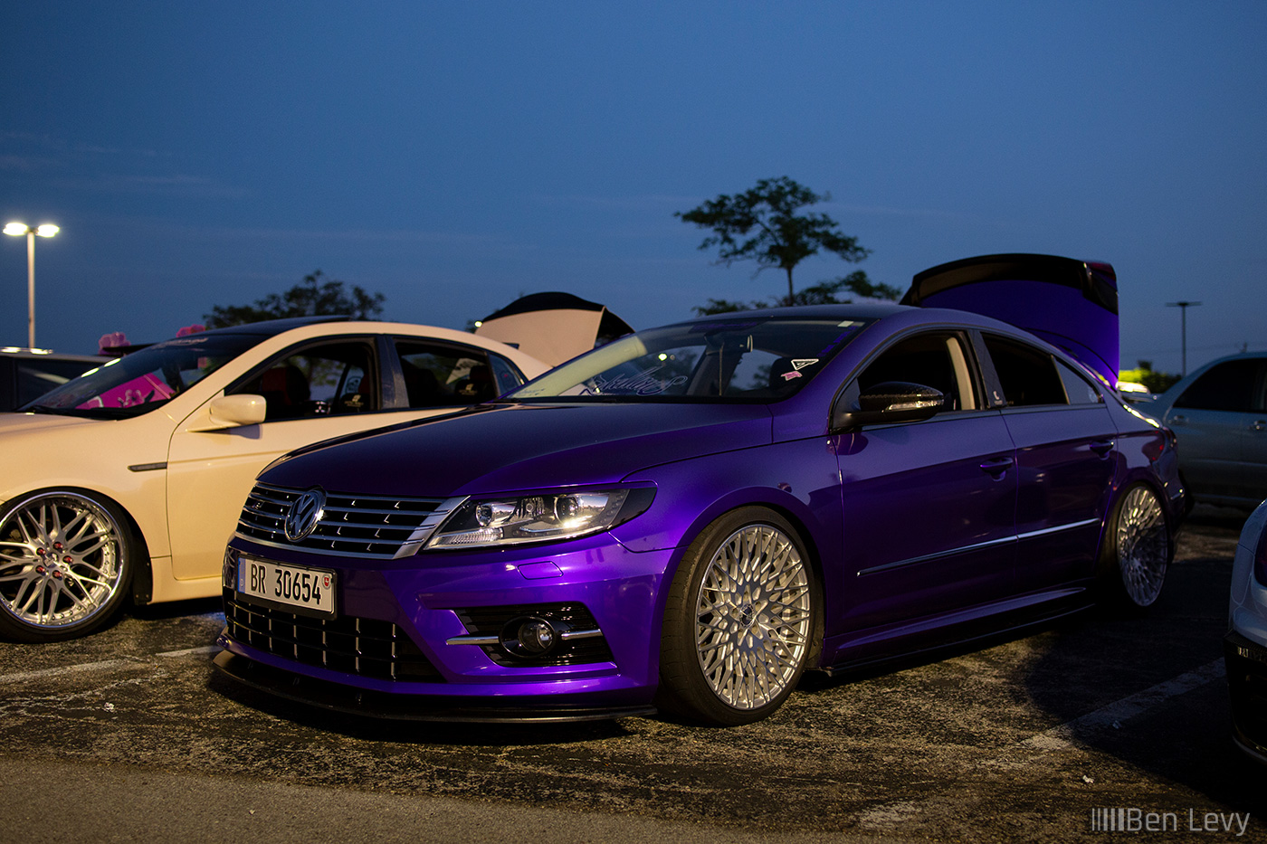 Purple Volkswagen CC on Mesh Wheels