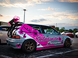 Pink and Grey Livery on Midnight Dreamers EF9 Civic Hatchback