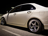 Side of White CL9 Acura TSX