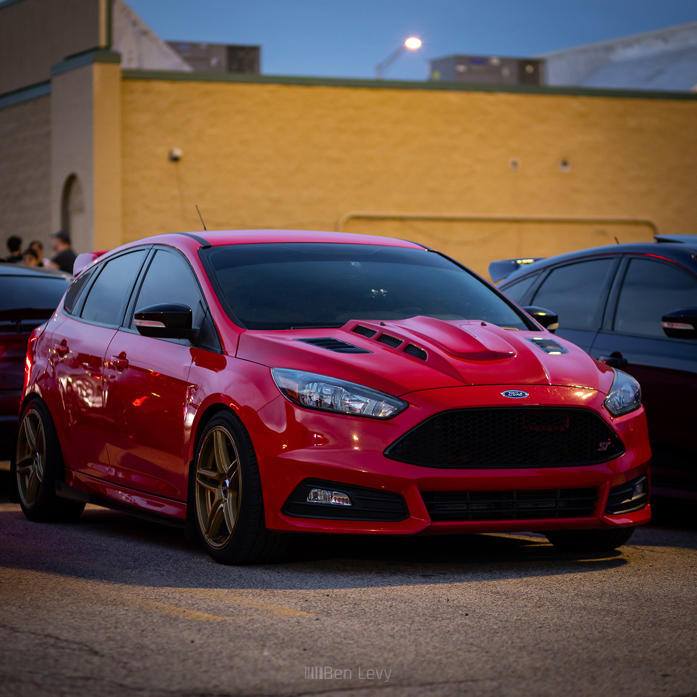 Red Ford Focus ST at Coffee Haus