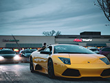 Yellow Lamborghini Murcielago at Coffee Haus Car Meet