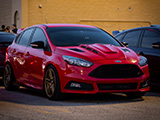 Red Ford Focus ST at Coffee Haus
