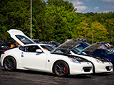 White Z34s at 21st Midwest Z Heritage Festival Car Show