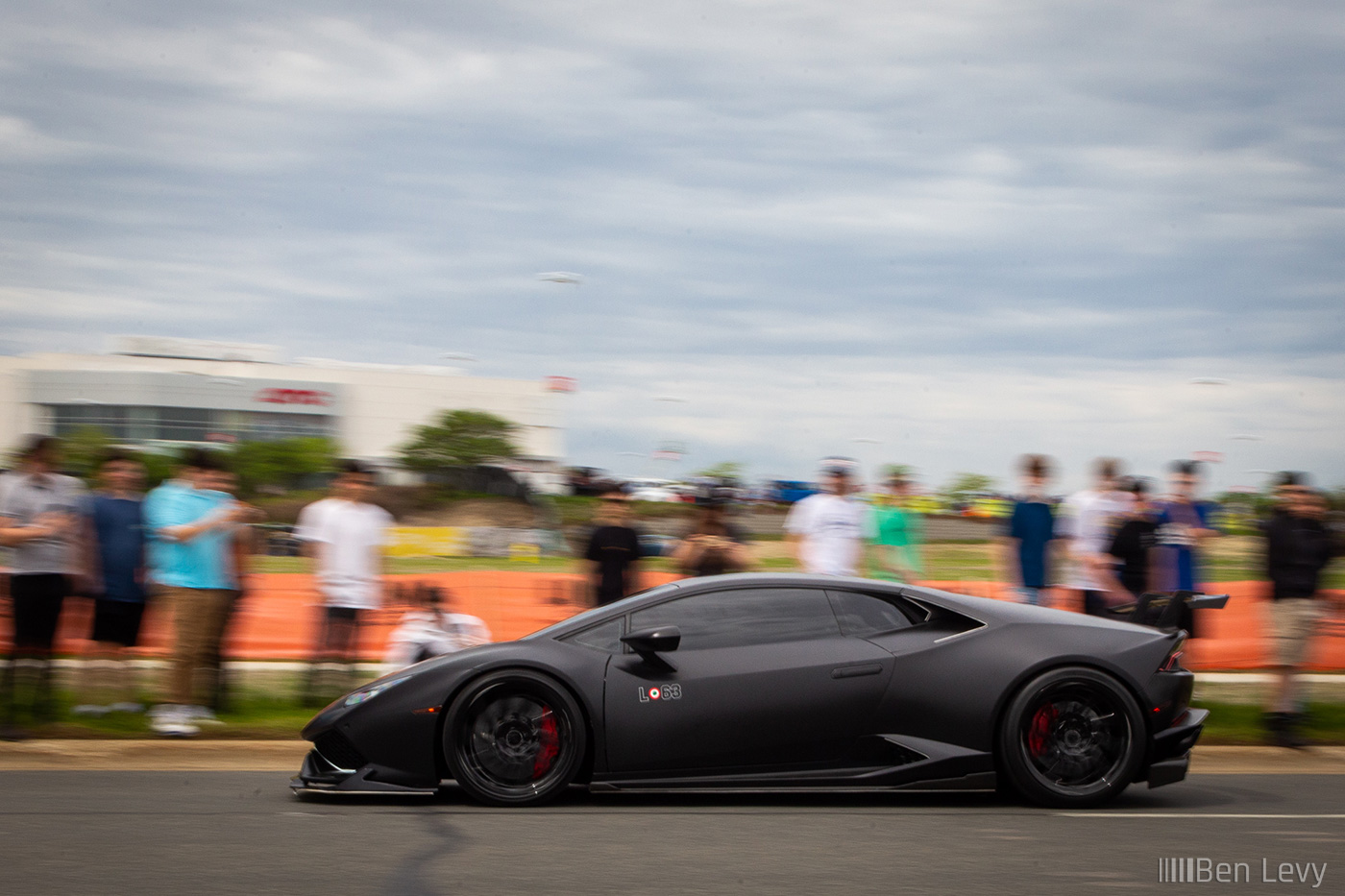 Stealthy Black Lamborghini Huracan on the Street