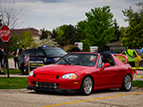 Turbo Honda del Sol at North Suburbs Cars & Coffee