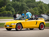 Yellow Honda Beat at North Suburbs Cars & Coffee