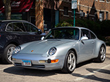 Silver Porsche 993 Carrera