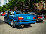 BMW M3 Coupe with Laguna Seca Blue Paint