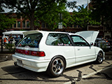 White Honda Civic Hathcback in Oak Park