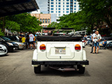 White VW Thing at Cars & Coffee Oak Park