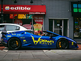 Lamborghini Aventador Roadster with Crown Rally Stickers