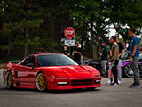 Red Acura NSX at Oak Park Cars & Coffee