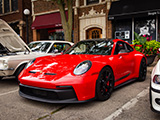 Red Porsche 992 GT3