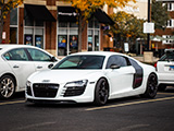 White Audi R8 at Car Meet in River Forest, IL