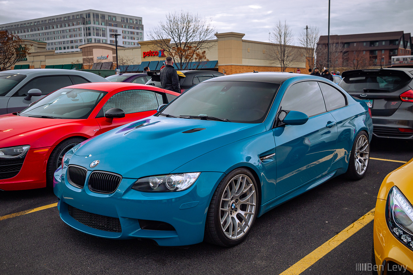 Laguna Seca Blue BMW M3 ZCP at Cars & Coffee in River Forest