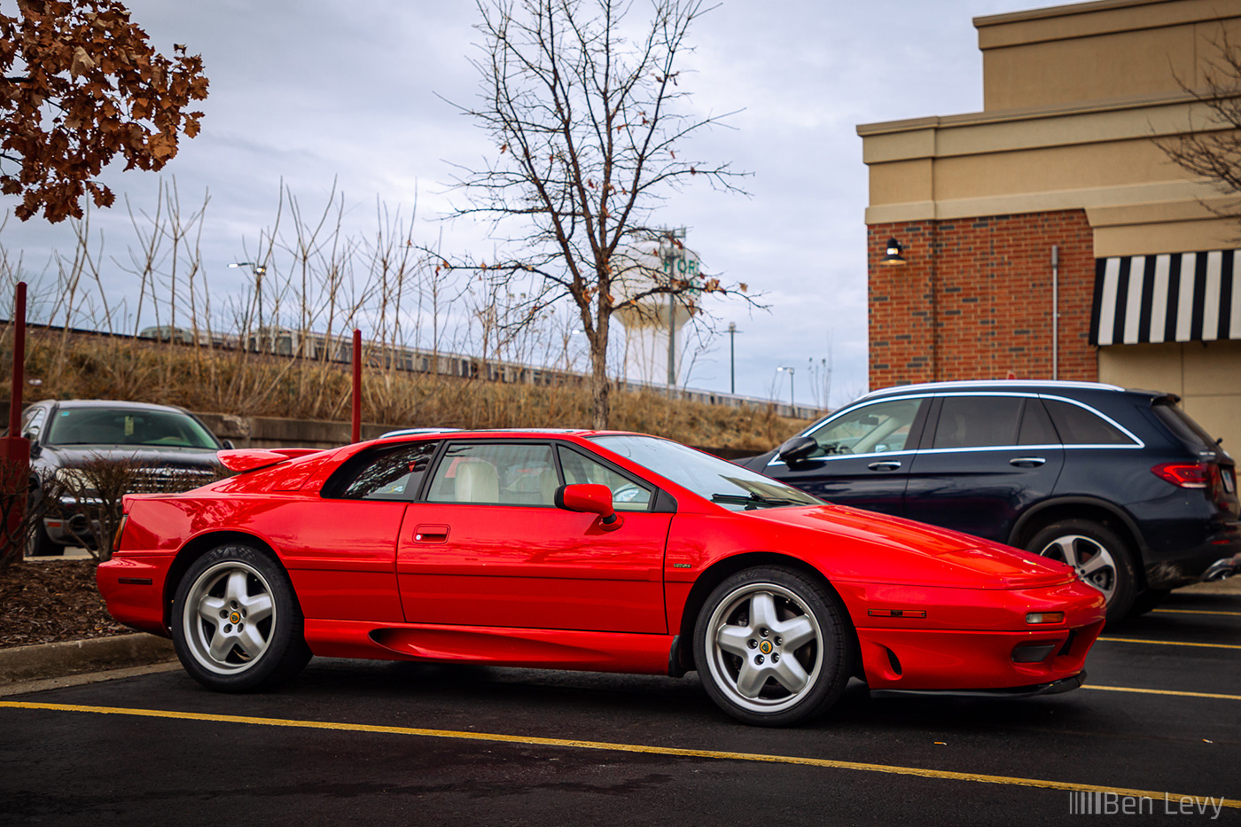 Red Lotus Esprit in River Forest Parking Lot