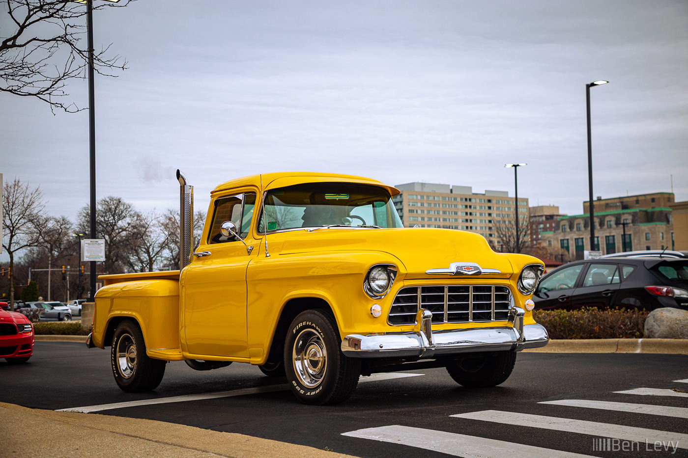 '50s Chevy Pickup in Yellow