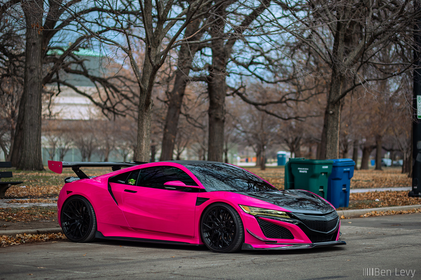Pink Acura NSX at Museum of Science and Industry