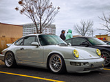 Grey Porsche 964 at River Forest Car Meet