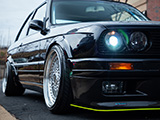Projector Headlight in Black E30 BMW