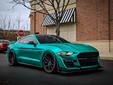 Teal Wrap on S550 Mustang GT