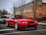 Clean Red Nissan Skyline GT-R outside Chicago