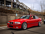 Red BMW 318is at Thanksgiving Car Meet
