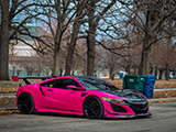 Pink Acura NSX at Museum of Science and Industry