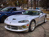 Silver Dodge Viper in Chicago Parking Lot
