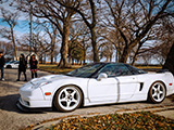 White on White Acura NSX
