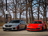 M5 Competition and GT3 RS in Chicago