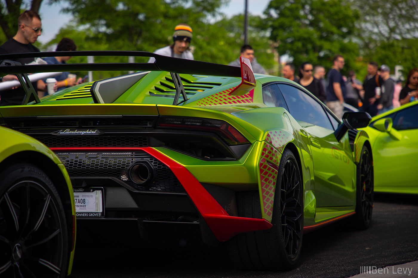 Rear Quarter of Green Lamborghini STO