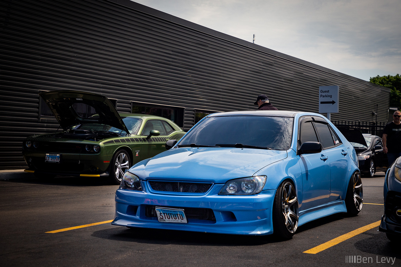 Custom Blue Lexus IS300 at Cars and Coffee in Lincolnwood