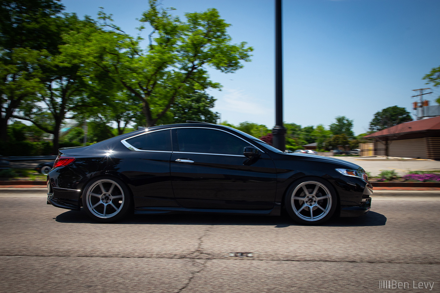 Black CT2 Honda Accord Driving Down the Steet