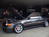 Super Clean Honda Civic Hatchback at Cars and Coffee