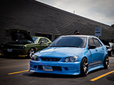 Custom Blue Lexus IS300 at Cars and Coffee in Lincolnwood