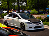 Customized, White Honda Civic Si