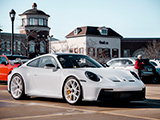White Porsche 911 GT3 in Oak Brook