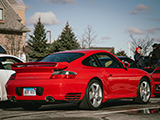 Red Porsche 996 Turbo S
