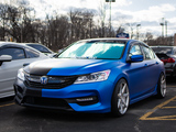 Black and Blue Wrap on Honda Accord Sedan