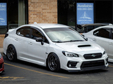 White Subaru WRX with Black Accents
